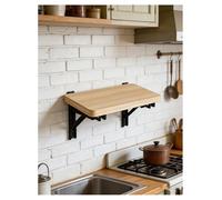 Wall Mounted Folding Shelf, Multifunctional Floating Desk, Space Saving Hanging Shelf for Kitchen Bedroom Laundry Room