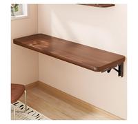 Wall-Mounted Folding Shelf Space-Saving Foldable Desk for Kitchens Bars Crafts & Sewing Stations Walnut Color (80x30cm) - Versatile & Stylish Solution