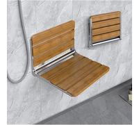 Wall-mounted Folding Shower Seats, Space-saving Bath Seats, Solid Wood Folding Stools for Adults and The Elderly, Up To 440 Pounds for Homes, Entrances, Bathrooms, Hotels, Hallways