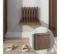 Wall Mounted Folding Stool Solid Wood Shoe Changing Stool Ultra Thin After Folding Load Bearing 150KG Invisible Wall Hanging Chair Stool for Shower Seat for Inside Shower,001