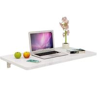 Wall Mounted Folding Study Desk & Dining Table Space Saving Kitchen Storage Solution 70x40cm (Expand to 120x50cm) Versatile Home Office Furniture