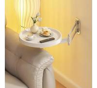 Wall-Mounted Folding Table - 11" Flip-Down Desk for Bedroom, Balcony & Hotel, 180° Retractable Drop Leaf Design