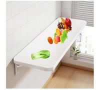 Wall-Mounted Folding Table 20x80cm Space-Saving Dining & Writing Desk Compact Wall Table for Small Spaces Versatile Drop Leaf Design Perfect for Home & Office