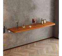 Wall-Mounted Folding Table 90/100/120 cm - Space-Saving Dining & Bar Table for Office, Kitchen, Garden - Oak h - 120 x 30 cm
