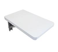 Wall-Mounted Folding Table Compact Computer Desk Kitchen Workstation Wooden Wall Table with Stainless Steel Brackets 60x40cm 70x50cm 80x60cm Space-Saving Design for Home Office & Kitchen