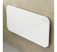 Wall Mounted Folding Table, Drop-Leaf Desk for Home, Office, Dining (White, 100x50cm)