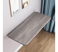 Wall Mounted Folding Table - Easy Assembly Space-Saving Wooden Countertop for Laundry Kitchen Dining Offices & Restaurants - Versatile Floating Design