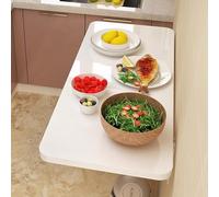 Wall Mounted Folding Table for Kitchen Dining Room & Bathroom Compact Floating Desk Space Saving Design L100*W50cm Easy Installation Versatile Use
