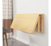 Wall Mounted Folding Table for Laundry Room Drop Leaf Dining Table Space-Saving Wall Table Versatile Desk for Kitchen & Study Compact Design White 80x60cm