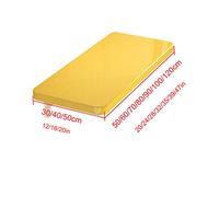 Wall-Mounted Folding Table, Invisible Kitchen Dining Desk, Adjustable Multi-Size, Max Load 220.5 lbs, Perfect for Small Spaces, Bedroom, Bathroom, Kitchen - Yellow (32x20in)