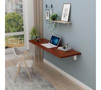 Wall-Mounted Folding Table, Multifunctional Rectangular Kitchen Dining Desk, Space-Saving Home Office Workstation, No-Punch Type Storage Rack for Various Occasions