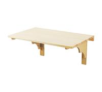 Wall-Mounted Folding Table - Pine Wood, Curved Corners, Heavy-Duty Design for Kitchen, Dining, or Office Use - Available in 60cm, 80cm, 100cm Sizes