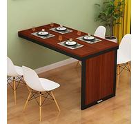 Wall-Mounted Folding Table, Solid Wood Space-Saving Desk and Dining Table, Multi-Functional Kitchen Workstation, Compact Computer Desk for Small Spaces