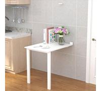 Wall Mounted Folding Table, Space Saving Convertible Floating Desk for Small Spaces, Ideal for Home Office, Kitchen, and Dining Room