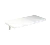 Wall Mounted Folding Table - Space-Saving Desk for Home, Office, Kitchen & Dining - Compact, Fold Down Design in White (80x50cm) - Ideal for Small Spaces