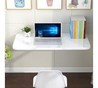 Wall-Mounted Folding Table Space-Saving Drop-Leaf Desk Floating Workstation for Home Office Dining Balcony Bar Workbench (50x30cm)