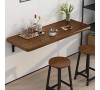 Wall Mounted Folding Table - Space Saving Drop Leaf Desk Versatile Floating Shelf for Small Spaces 60x40cm Wall-Mounted Dining & Work Table Easy Install Stylish Design