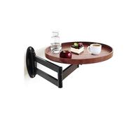 Wall Mounted Folding Table - Space Saving Flip-Out Nightstand & Dining Table - Extendable Floating Side Table