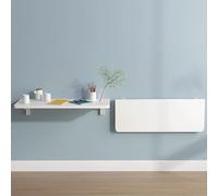 Wall Mounted Folding Table Space Saving Floating Desk for Home Office Laundry Study & Small Spaces Versatile Hanging Workbench (A 24cmx80cm/9inx31in)