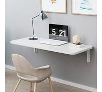 Wall Mounted Folding Table - Space-Saving Floating Desk for Kitchen Office Laundry Room Compact Wall-Mount Workbench L100xW60cm/L39xW24in Color A