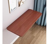 Wall-Mounted Folding Table - Space-Saving Floating Desk for Laundry Kitchen & Dining - Versatile 90x40cm Countertop for Offices Studies & Restaurants (Walnut Finish)