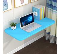 Wall-Mounted Folding Table - Space-Saving Fold Down Desk for Laundry Room & Kitchen Floating Workstation Compact Foldable Table with Bracket for Home Office