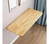 Wall Mounted Folding Table - Space-Saving Fold Down Dining Table, Easy to Assemble Floating Wood Countertop for Kitchen, Laundry, Office, Study & Restaurant Use.