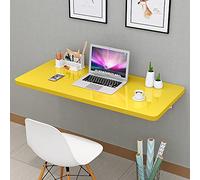Wall-Mounted Folding Table - Space-Saving Fold Down Laundry & Kitchen Table Floating Desk with Bracket Versatile Foldable Workstation for Home & Office Use
