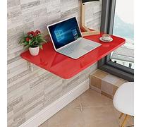Wall-Mounted Folding Table - Space-Saving Kitchen Dining Desk Wooden Laundry Table Adjustable Drop-Leaf Workstation Portable Floating Desk for Small Spaces