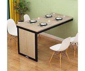 Wall Mounted Folding Table Space Saving Kitchen Dining Table Convertible Drop Leaf Desk for Smals Versatile Office Wortat Easy Installat Sturdy Design