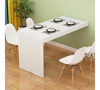 Wall-Mounted Folding Table Space-Saving Kitchen Table Convertible Drop-Leaf Dining Desk for Small Spaces Versatile Office Workstation Easy Installation Rustic Design
