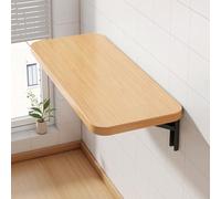 Wall Mounted Folding Table Space Saving Laundry & Computer Desk White Floating Desk for Home Office Garage or Laundry Room (B 40x120cm)