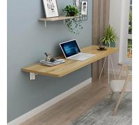 Wall-Mounted Folding Table with Drop-Leaf Design for Space-Saving Use in Home, Kitchen, Bedroom, and Office