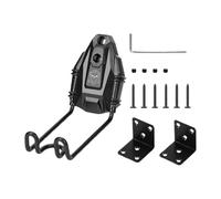 Wall mounted for indoor parking with attachment for pedals, space-saving suspension of the weight inhibit, thus avoiding tension on the entire mass