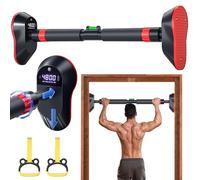 Wall Mounted Frame Door Pull Up Bar Free Standing for Doorway, 3 Modes, Counting, Calories, Timing, Fitness Workout Hanging Bar,for Home Gym Training Equipment(98-135cm)