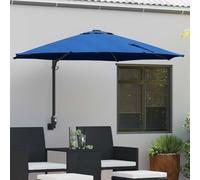 vidaXL Garden Parasol Azurblau 248 x 248 x 148 cm Polyester and Steel Blue