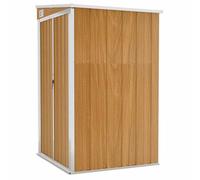 vidaXL Wall-mounted Garden Shed Anthracite Steel Terrace Tool Storage Shed