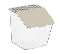 Wall-Mounted Garlic Storage Container With Dustproof Lid Transparent Kitchen Organizer Jar, For Scallions Chilli And Spices Non-Perforated Food Keeper Box 2 Pack | Entgoinggo