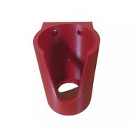 Wall Mounted Gas Bottle Storage Holder, 75mm Diameter, 3 Colours - Red, Black, Yellow, Includes 3 Screws, Made in UK… (RED)