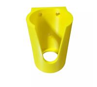 Wall Mounted Gas Bottle Storage Holder, 75mm Diameter, 3 Colours - Red, Black, Yellow, Includes 3 Screws, Made in UK… (YELLOW)