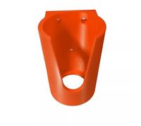 Wall Mounted Gas Bottle Storage Holder, 75mm Diameter, 3 Colours - Red, Black, Yellow, Includes 3 Screws, Made in UK… (ORANGE)
