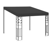 vidaXL Wall-mounted Gazebo 3x3x2.5m Anthracite Garden Pavilion Sun Shelter