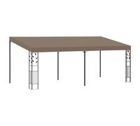 Wall-Mounted Gazebo 6X3X2.5 M Taupe