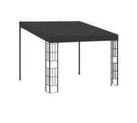 vidaXL Wall-mounted Gazebo 3x3 m Taupe Fabric Canopy Shelter Tent Pavilion