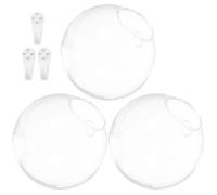 Wall Mounted Glass Terrarium Vase Set for Hydroponic Plants | Wall Hanging Glass Planters Indoor, Glass Fish Bowl Vase, Balcony Decor, Flowers and Plants, Three Pieces