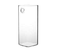 Wall-Mounted Glass Vase for Hydroponic Plants | Hanging Propagation Station for Indoor Home & Office Decor | Clear Glass Planter for Flower, Succulent, and Air Plant Display (Long tube shape)