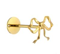 Wall mounted gold bow curtain tiebacks for residential window decor, metal hardware supporting symmetrical drape arrangements in multiple rooms (1)