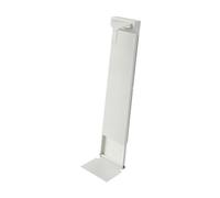 Wall-Mounted Golf Bag Holder, Adjustable Steel Bag Rack And Organizer with Stable Sliding System to Keep The Floor, White