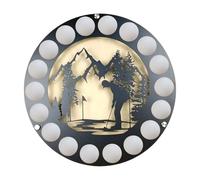 Wall Mounted Golf Holder - Round Golf Ball Display Stand, Wall Mounted Storage for Golf Presentations and Exhibitions | Golf Lovers Man Wife Boyfriend Girlfriend Gift Present Trophy Cabinet