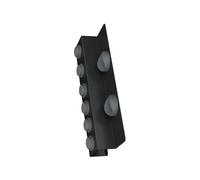 Wall Mounted Hair Dryer Storage Unit 8 Sections Space for Styling Tools and Accessories Carbon Steel Construction Carbon Steel Hair Dryer Stand